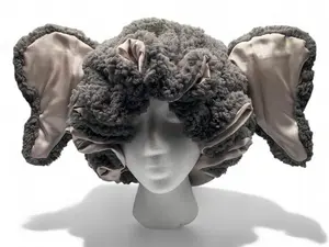 Elephant Bonnet, Sleeping Hair Bonnet, Animal Hats Hair Bonnet for Sleeping, Satin Bonnet, Animal Bonnet, Gift Ideas, Handmade Winter Hat