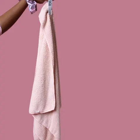 Microfiber Hair Towel & Turban - Gentle Texture, Gentle Hair Glide, Moisture Absorb, Blots Excess Water for Faster Dry, Quick Drying Time (Bathroom Home Supply)