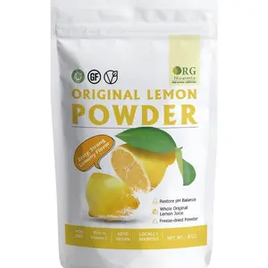 Lemon Powder,Whole Lemon Juice Freeze Dried Powder Strong Lemony Flavor 8 Oz