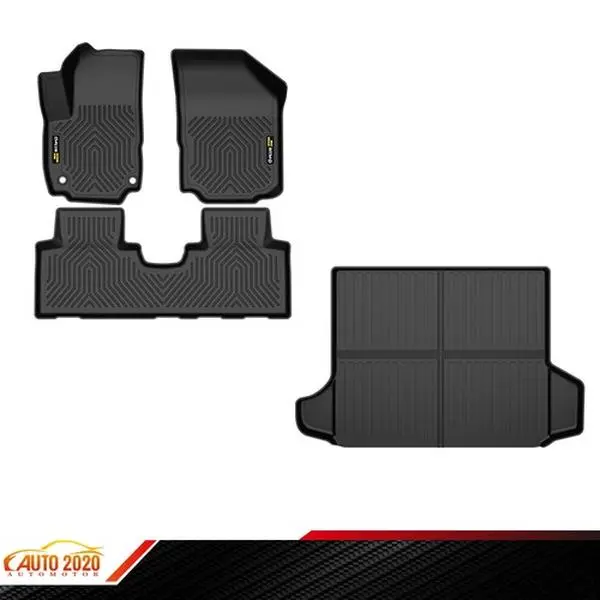All-Weather TPE Car Floor Mats & Cargo Liner, Car Accessories for 2018-2024 Chevy Equinox, Accessories For Car