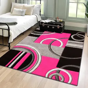 Velvet soft and comfortable patterned printed carpet, Modern Abstract Rug, Area Rug, suitable for multiple scenarios, available in various sizes, soft and non-shedding, Geometric Pattern Rug, Decorative Area Rug