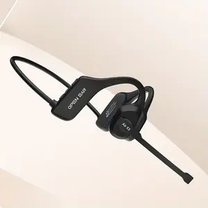 Magnetic Chargeable Bone Conduction Wireless Earphones - Electronic Audio Headset with Noise Reduction, Open-Ear Design for Cycling, Running, Indoor/Outdoor Sports