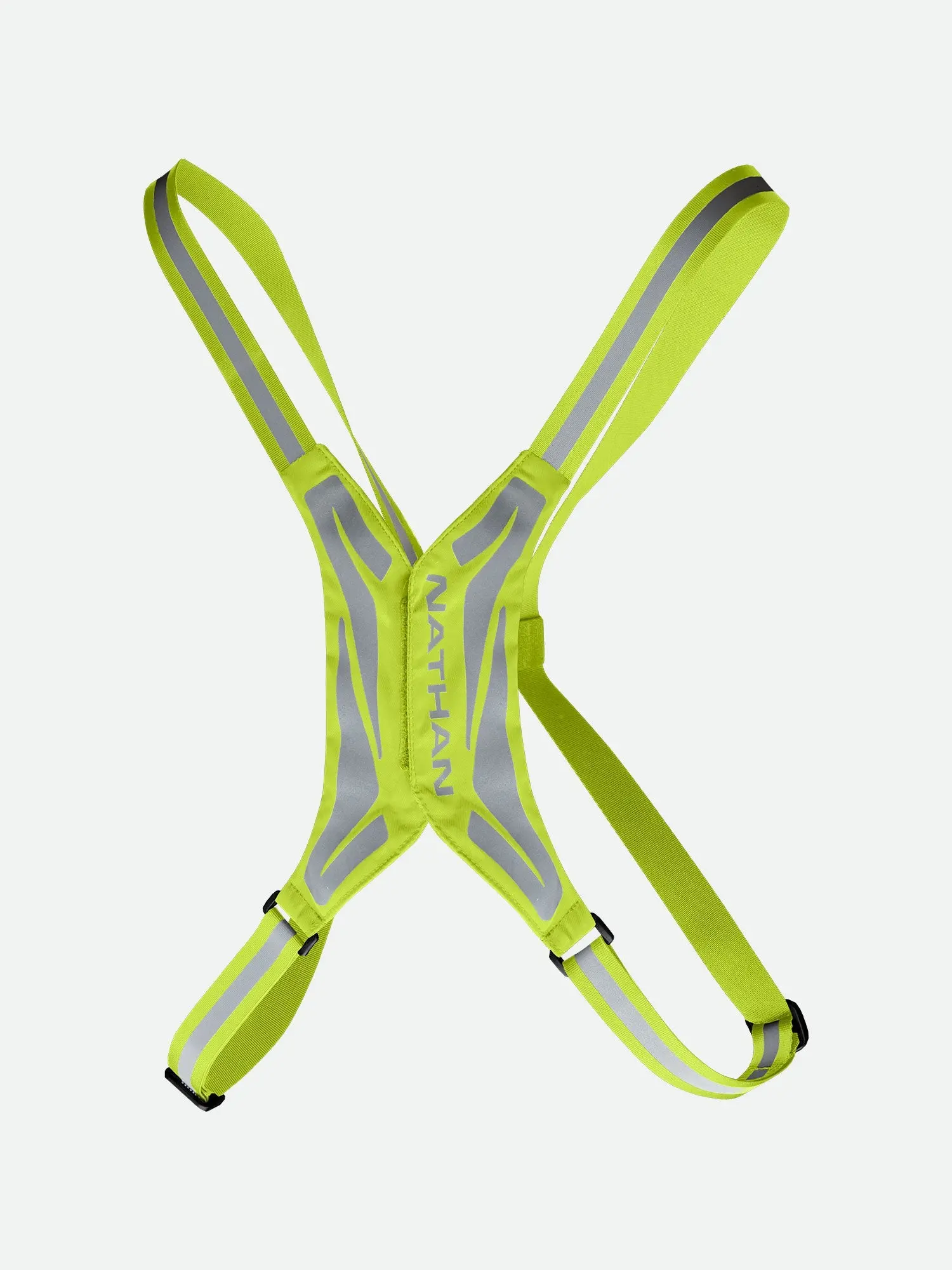 NATHAN HyperNight Reflective Vest Lite for Runners - 360-Degree Reflectivity, 1,200-Foot Visibility, Adjustable Straps, Safety Gear, Ergonomic Fit, Bounce-Free