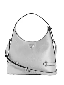 GUESS Female Rosalba Small Metallic Hobo Crossbody