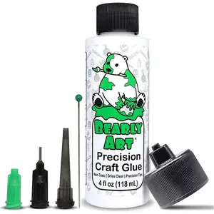 Bearly Art Original 4 oz. Precision Craft Glue + Tip Kit