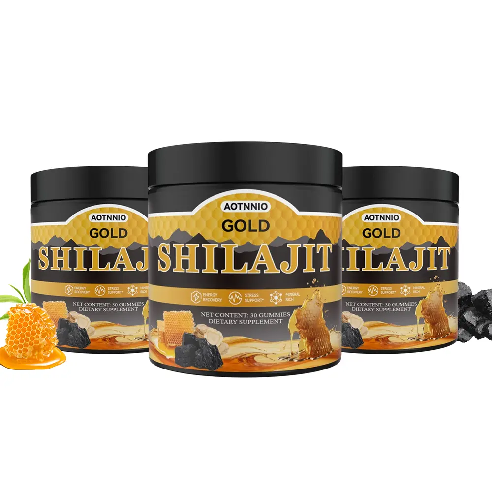 Vegan Shilajit Supplement Gummies | Enriched with Manuka Honey, Fulvic Acid & Trace Minerals | Daily Use for Men & Women | 30 Gummies