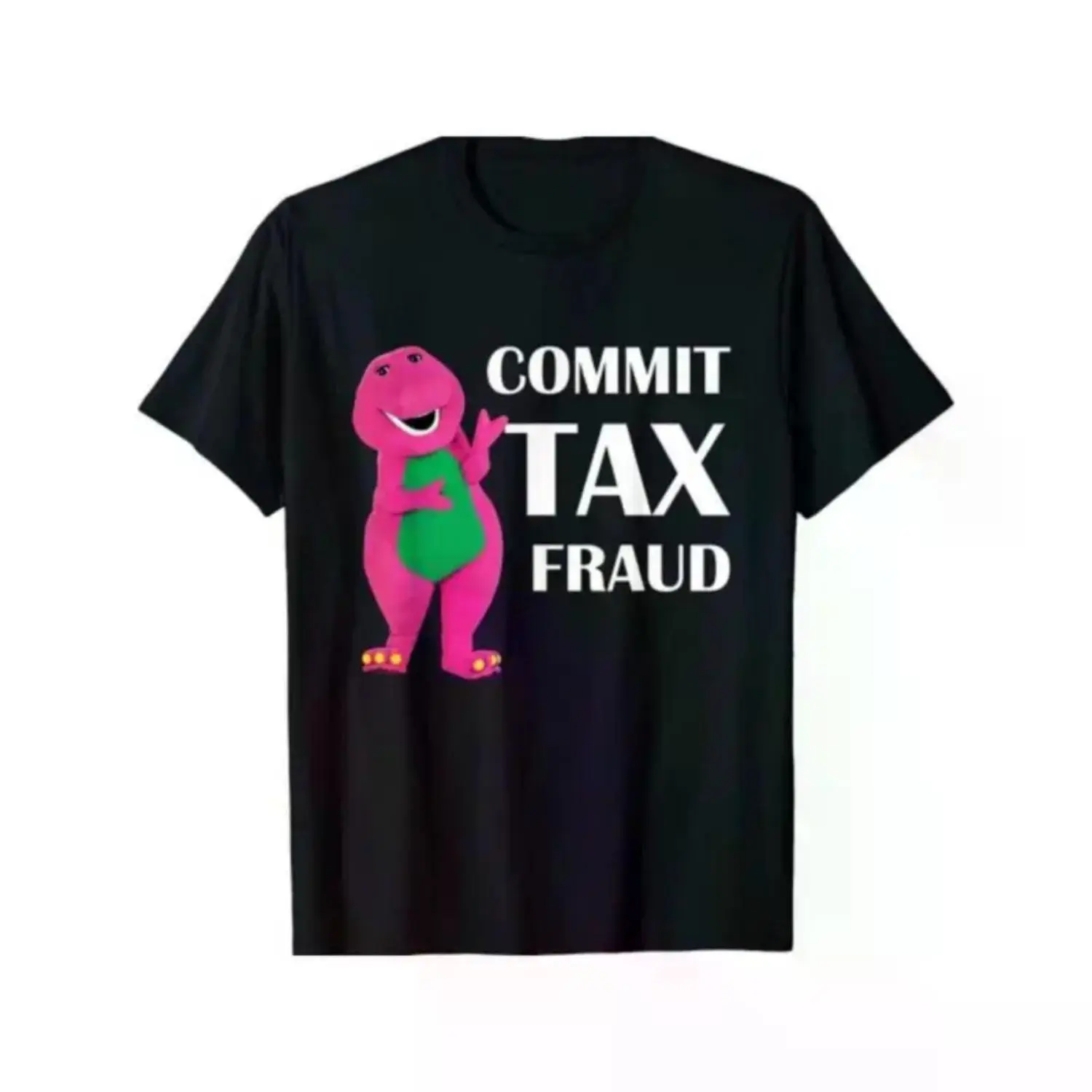 100% Cotton Graphic Tee - "Commit Tax Fraud" Funny Summer T-Shirt, Casual Unisex Shirt for Men & Women