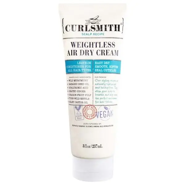 Curlsmith  Weightless Air Dry Curly Hair Cream Vanilla Orange Solid Conditioner Bar Mini Anti-Frizz Styling Brown Super Elastic Bands Heat Spray for Perfect Day Lemon Scented Vegan Detangler Gold Lust Protection growth oil dippity gel curls davines salt