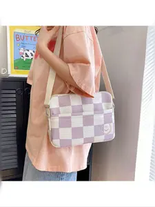 Korean Plaid iPad Inner Case Bag, 13/14 Inch Laptop Bag, 10/11 Inch Tablet Bag, Shoulder Crossbody Bag, Stylish and Functional, Tablet Sleeve Pouch