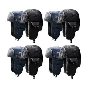 Ultimate Winter Trapper Hat - Windproof Russian Ushanka with Mask, Waterproof Skiing Cap for Men, Insulated Ear Flaps for Cold Weather Adventures