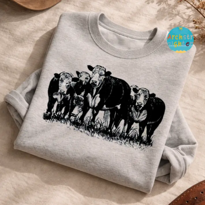 Hereford Heifers sweatshirt, western clothing, western stuff, women's clothes, country shirt, rodeo tee