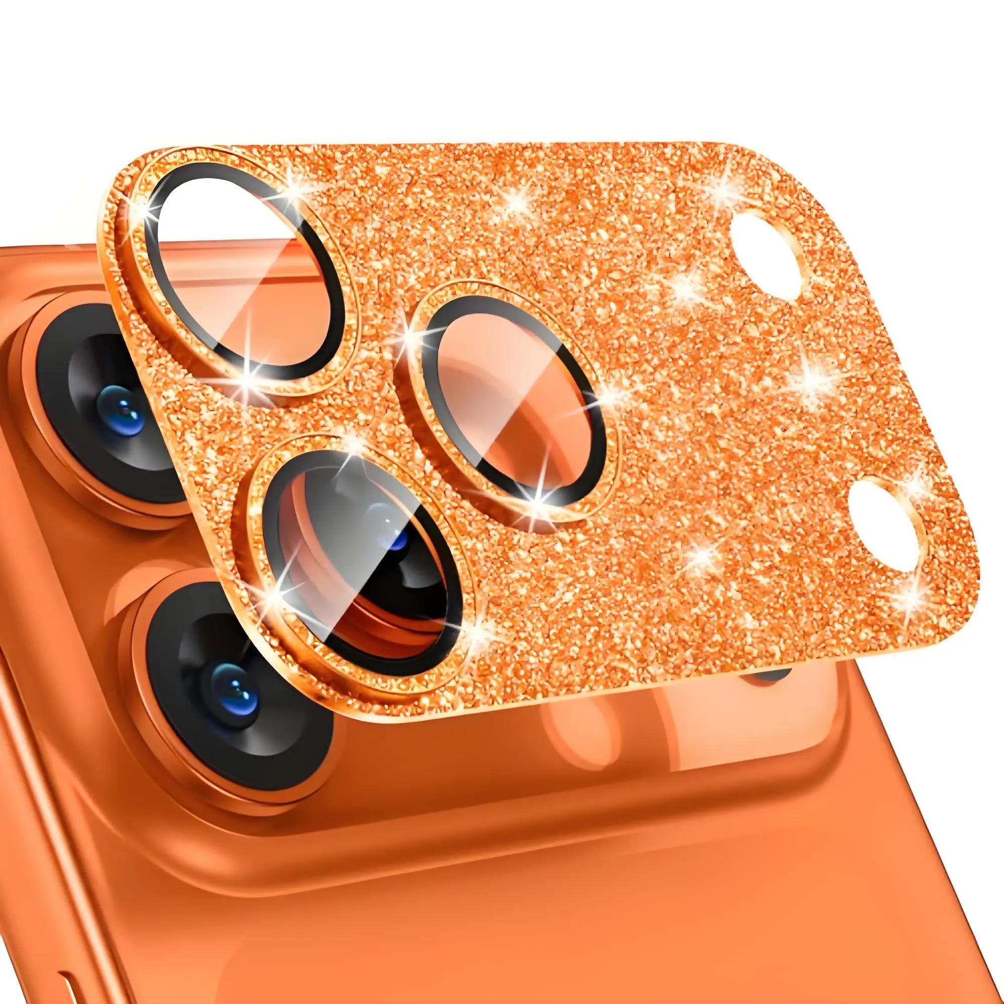 Camera lens protector for iPhone 17 Pro/iPhone 17 Pro Max, metal aluminum alloy 9H Tempered Glass Film cover cellphone camera screen protector accessory, suitable for use with protective cases Protection