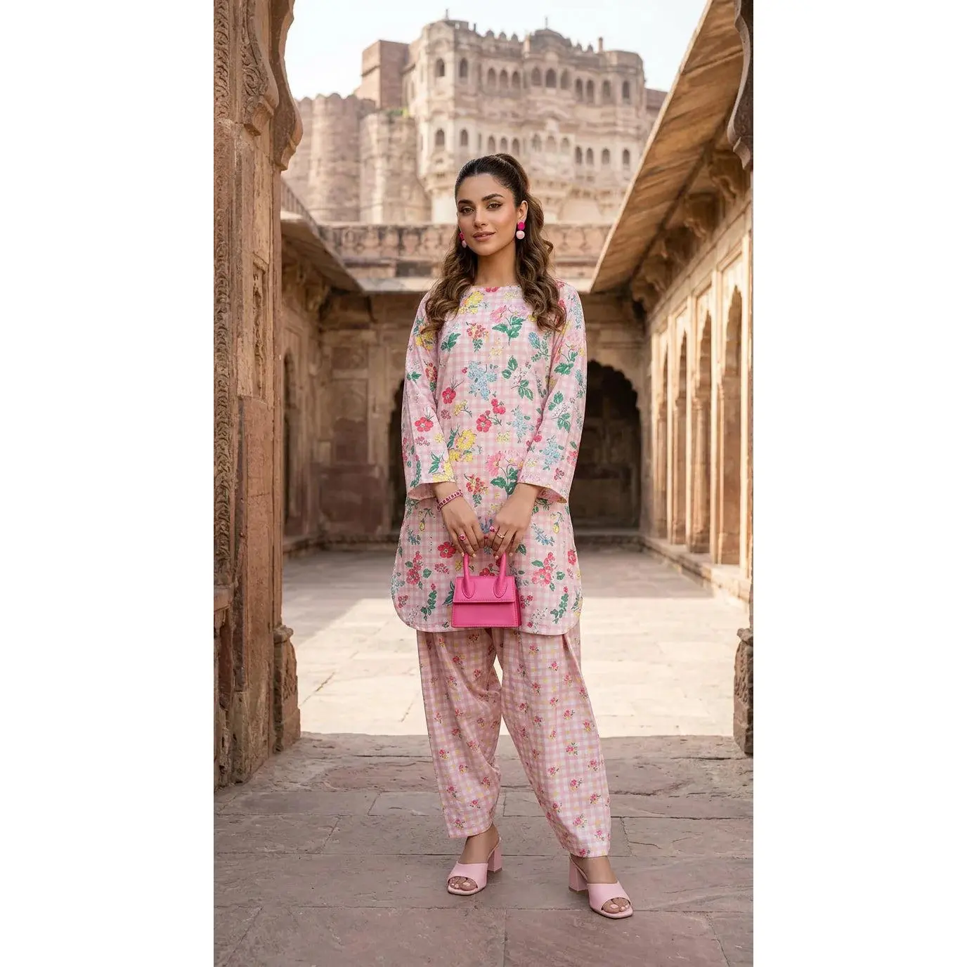Impulse Summer Edit 2pc Printed Poly Lawn Suit – IMP10