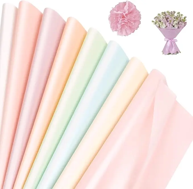 20 Sheets Jumbo Size Tissue Paper, 20x28in，round bouquet lining wrapping paper material, flower wrapping paper for cake shops, floral materials, raffia paper DIY
