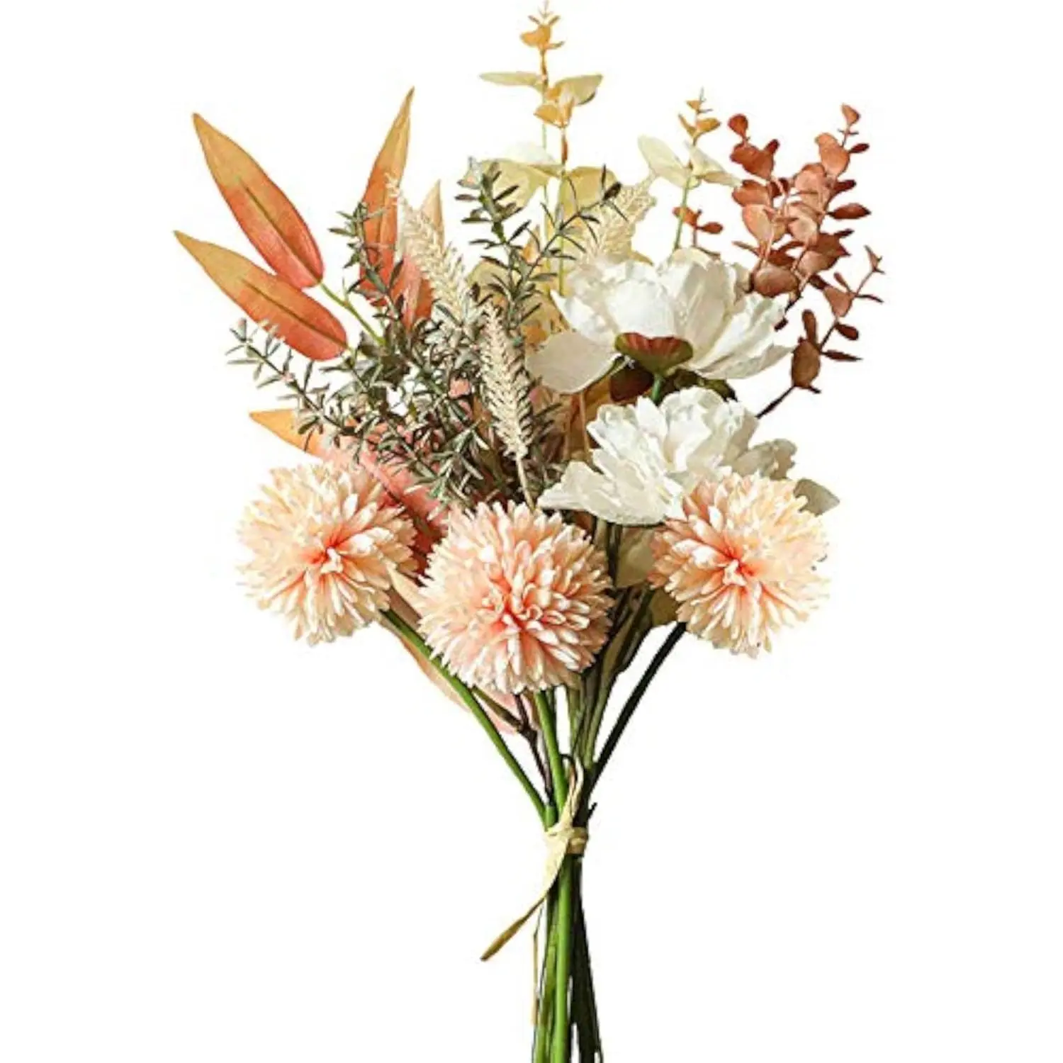 1-Pack UV-Resistant Decorative Artificial Daisy-Peony Mixed Blooms Set Bundle, Plastic Floral Arrangements for Home Kitchen Table Centerpieces, Indoor/Outdoor Balcony Wedding Decor