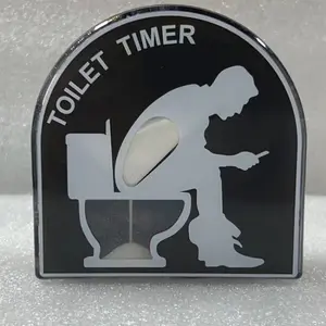 Men's and women's restroom hourglass, 5-minute toilet-shaped timer, hourglass timer, reminds of restroom time, prevents long-time squatting on the toilet, Thanksgiving gift