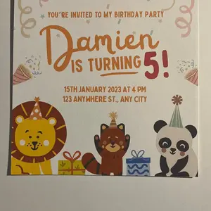 Kids Party Invitations