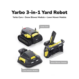 [YARBO] Robot Lawn Mower + Robot Snow Blower with Modular Design, AI Multi-Zone Mapping & 360° Obstacle Avoidance, and RTK GPS