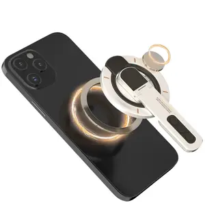 3-in-1 Magnetic Finger Ring Holder, Rotatable Double-Sided Magnetic Phone Stand for iPhone 17, 16, 15, 14, 13, 12 MagSafe clicker keyboard traveling gadgets