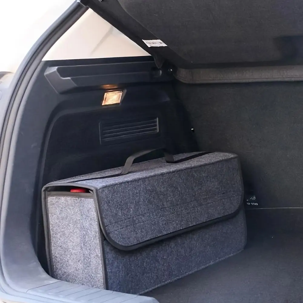 Car Trunk Storage Bag, Foldable Car Trunk Organizer, Large Capacity Car Storage Bag, Non-slip Storage Box, Car Accessories, Vehicle Accessory, Car Supplies, Universal Automotive Accessories