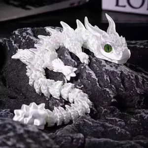 3D Printed Dragon Figurine, Jointly Moveable Design, Home Decor Gift, Party Supplies, Graduation Present, Birthday Surprise, Ornaments, Decorative Home Ornament