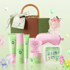 Quiyum Teenage Skincare Set, Rejuvenating Set, Face Wash, Toner, Eye Cream, Mud Mask, Makeup Box, Nail Stickers, Eyeshield, Flower Bouquet, Facial Brush,Daily Cleansing and Moisturizing,Smooth Skin,Spa Set, Best Gift