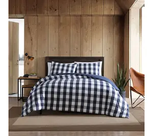 Eddie Bauer Lakehouse Blue Cotton Full/Queen Duvet Cover Set