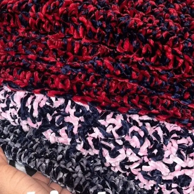 Custom Handmade Scarf in Vibrant Red Navy and Pink Stripes Perfect for Stylish Accessories