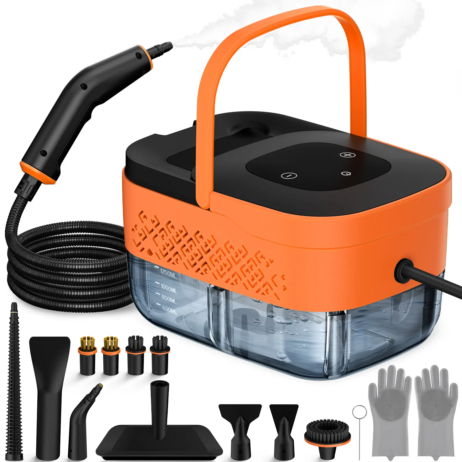 【Deal】Handheld Portable Steam Cleaner for Home with 16pcs Accessories, 6 Adjustable Levels, 15s Fast Heat-Up, 1500W Power – Ideal for Tile, Grout, Car Detailing,backtoschool, glowup