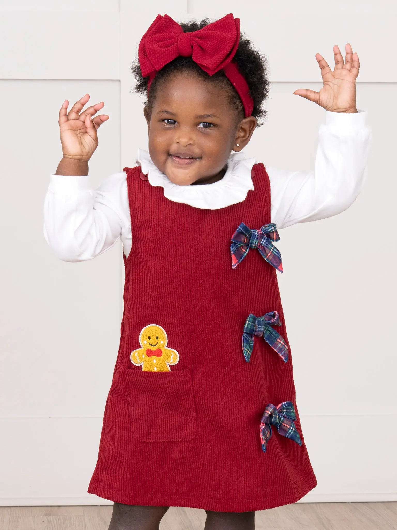 Gingerbread Peak-a-boo Skirtall Outfit
