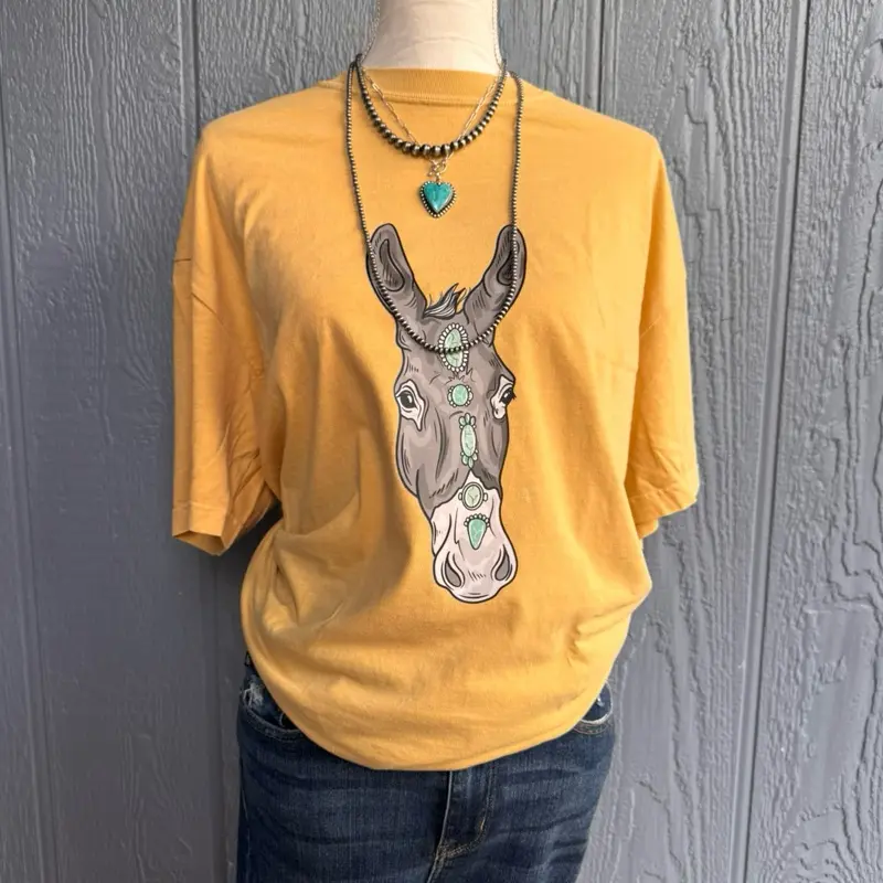 Turquoise Donkey comfort colors Tshirt