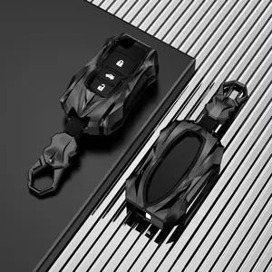 Key Fob Cover Compatible with VW Volkswagen Atlas Golf GTI Jetta Passat Tiguan Touareg Beetle Flip 3 Buttons  Remote Keyless Key Fob Case Protection Shell Accessories