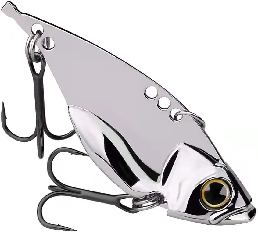 5 Pack Metal  Baits for Bass Fishing Lures Hard Metal VIB Fishing Spoons Crankbaits Swimbaits for Trout Walleye Crappie Saltwater   Fishing
