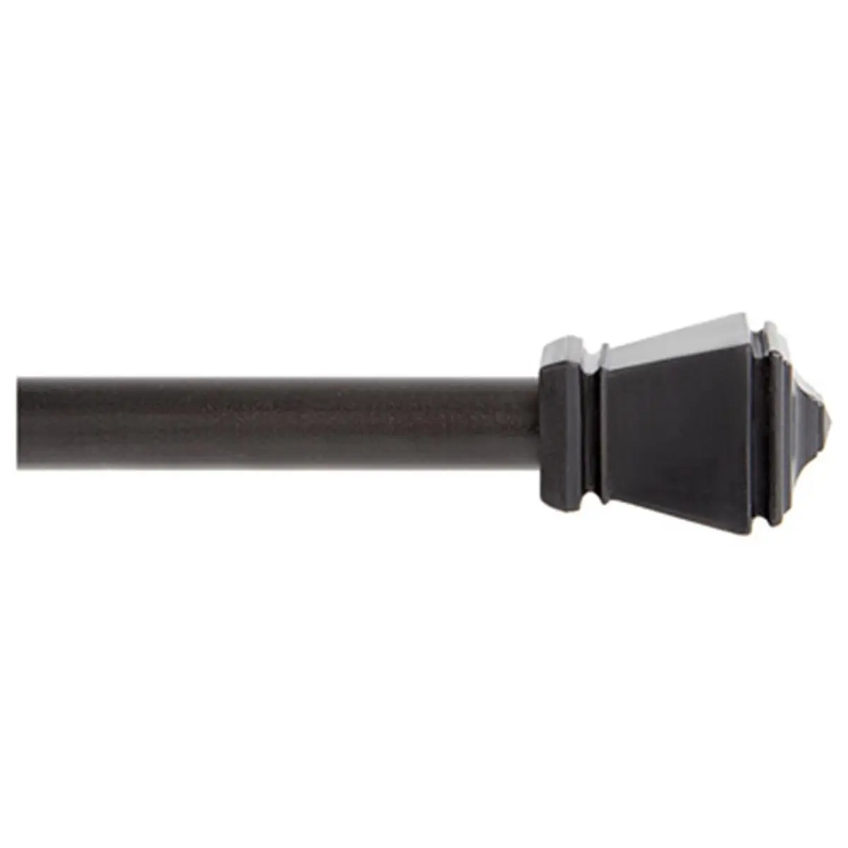 212 MAIN Amelia Cafe Adjustable Curtain Rod, 48-84" Lightweight Slim Profile Wall Mount for Baby Room Decor, Black, Curtain Rods Adjustable, Bracket Clearance 3/4 In, Wall-Mounted, Baby Rooms, Inches, Mount Hardware