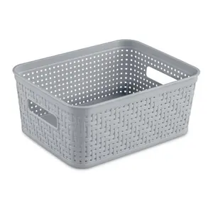 Sterilite 10x8x4.25 In Rectangular Short Basket for Home Organization (32 Pack)