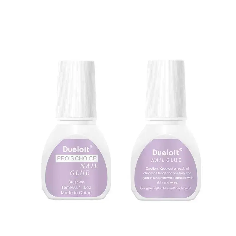 15ml Large Bottle Liquid Nail Glue - Brush On, Waterproof, Long-Lasting Pro-Grade Adhesive for Extension, Fake Tips, Durable Manicure Nail Art Tool