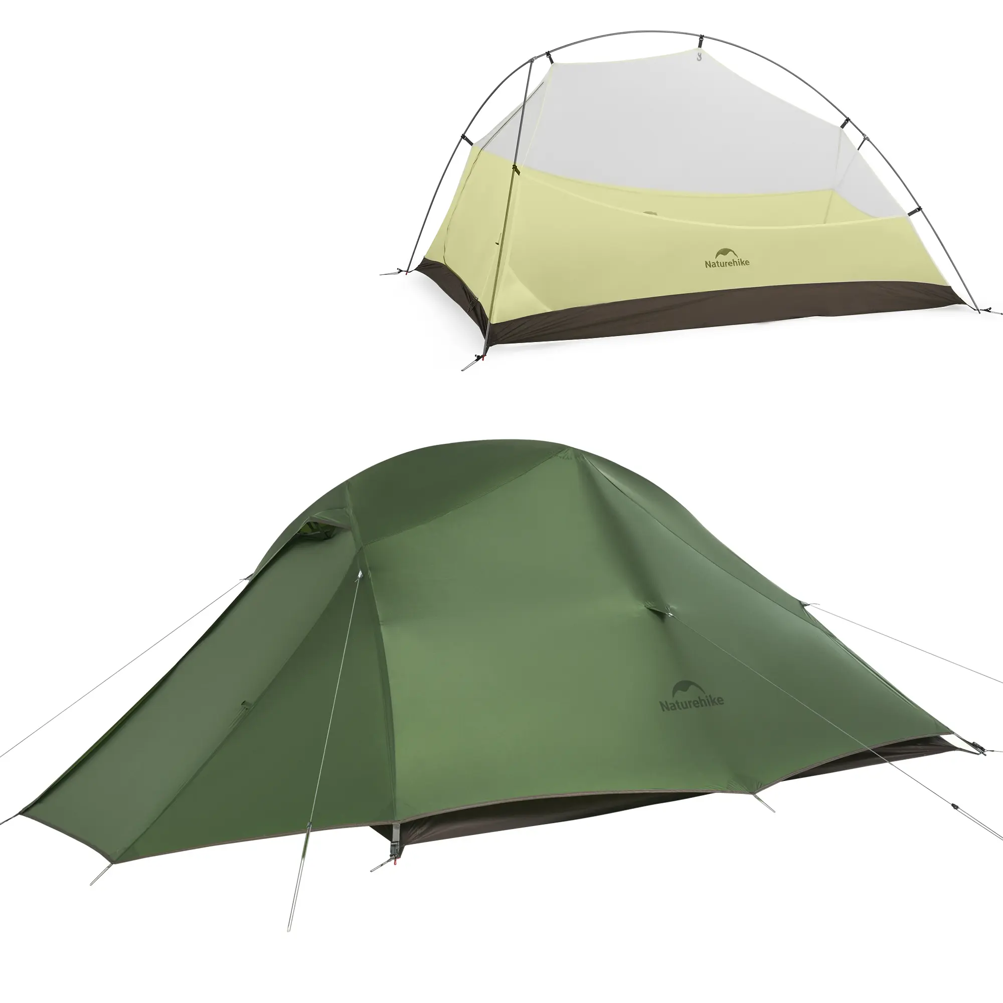 Naturehike Cloud Up Pro Backpacking Tent, 2 Person Ultralight Camping Tent, 3-Season Freestanding Tent for Hiking & Bikepacking
