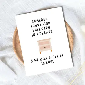 Sentimental Anniversary Card for Husband Wife, "Someday You'll Find This Card" Romantic Greeting Card, Long Lasting Love Gift for Boyfriend Girlfriend, Anniversary Keepsake - TrendyGiftUSA