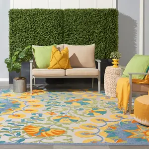 Nourison Aloha Transitional Floral Outdoor Area Rug