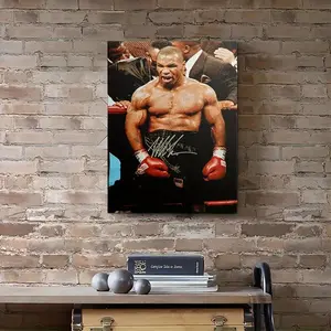 "Mike Tyson Autographed Boxing Photo - Iconic Moment in Sports History" 11.8x15.7 Inch / 15.6X23.5