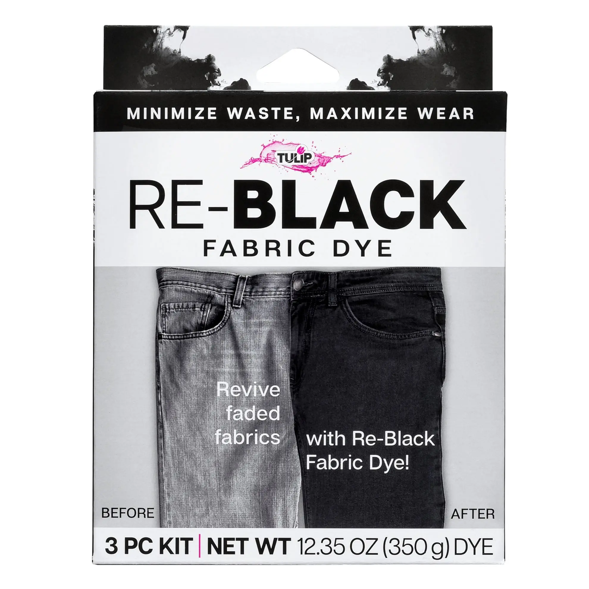 Tulip Re-Black Fabric Dye Kit