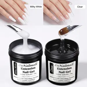 OsNailmall 150g Jelly Gel Nail Extension Gel, UV Nail Gel, Clear Gel Nail Polish, Soak off Gel Varnish, Long-Lasting, Durable & Easy Application