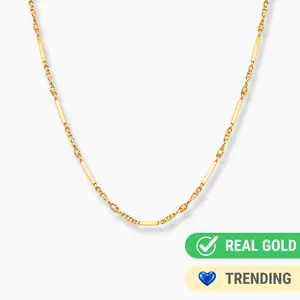 10K YELLOW GOLD SINGAPORE MIRROR CHAIN