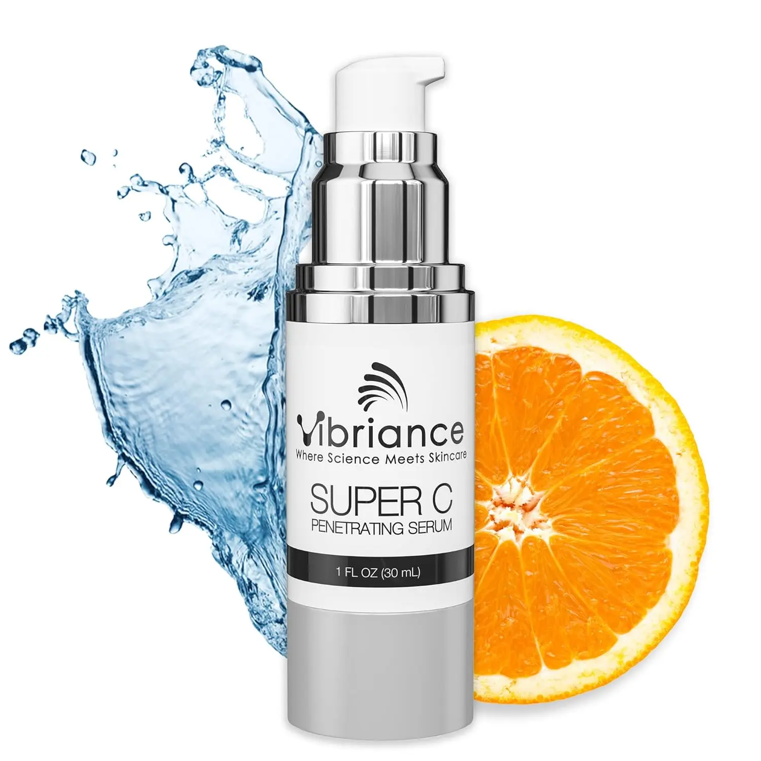 Vibriance Super C Serum for Women, Vitamin C Face Serum 1 Fl Oz / 30ml, Dark Spot Corrector and Hydrating Serum with Hyaluronic Acid for Mature Skin