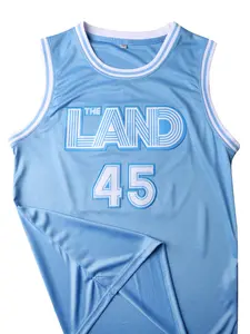 Men's Basketball Jersey Size 45, Embroidered Breathable Training Top, Sleeveless Sports Shirt, S-Xxxl, Casual Loose Fit Tank Top, Sports Apparel