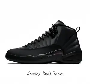 Black Leather Performance Sneakers with Black Midsole & Outsole | Durable High-Top Shoes for Basketball & Casual Wear