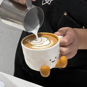 Cute Ceramic Foot Cup, Underglaze Colorful Coffee Mug, Cartoon Water Cup, Birthday Gift, Handbag Gift, Funny Gift Mug, Model Xinghao 001, Stylish Coffee Mugs, Coffee Cups
