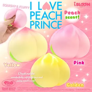 iBloom Squishy I Love Peach Prince Kawaii Soft Scented Slow Rising Stress Relief