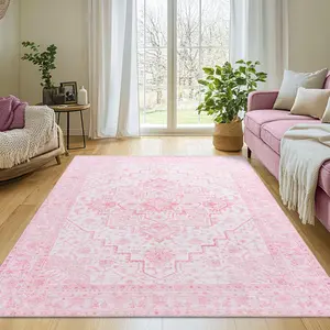 【SummerVibes】EIKIONE Bohemian Distressed Rug Non-Toxic Soft Anti-Slip Sizes 5x7-10x14 for Bedroom Living Room Nook Waterproof Stain-Resistant Easy Clean Distressed Geometric Boho Decor Solid Craftsmanship US Fast Shipping After-Sales