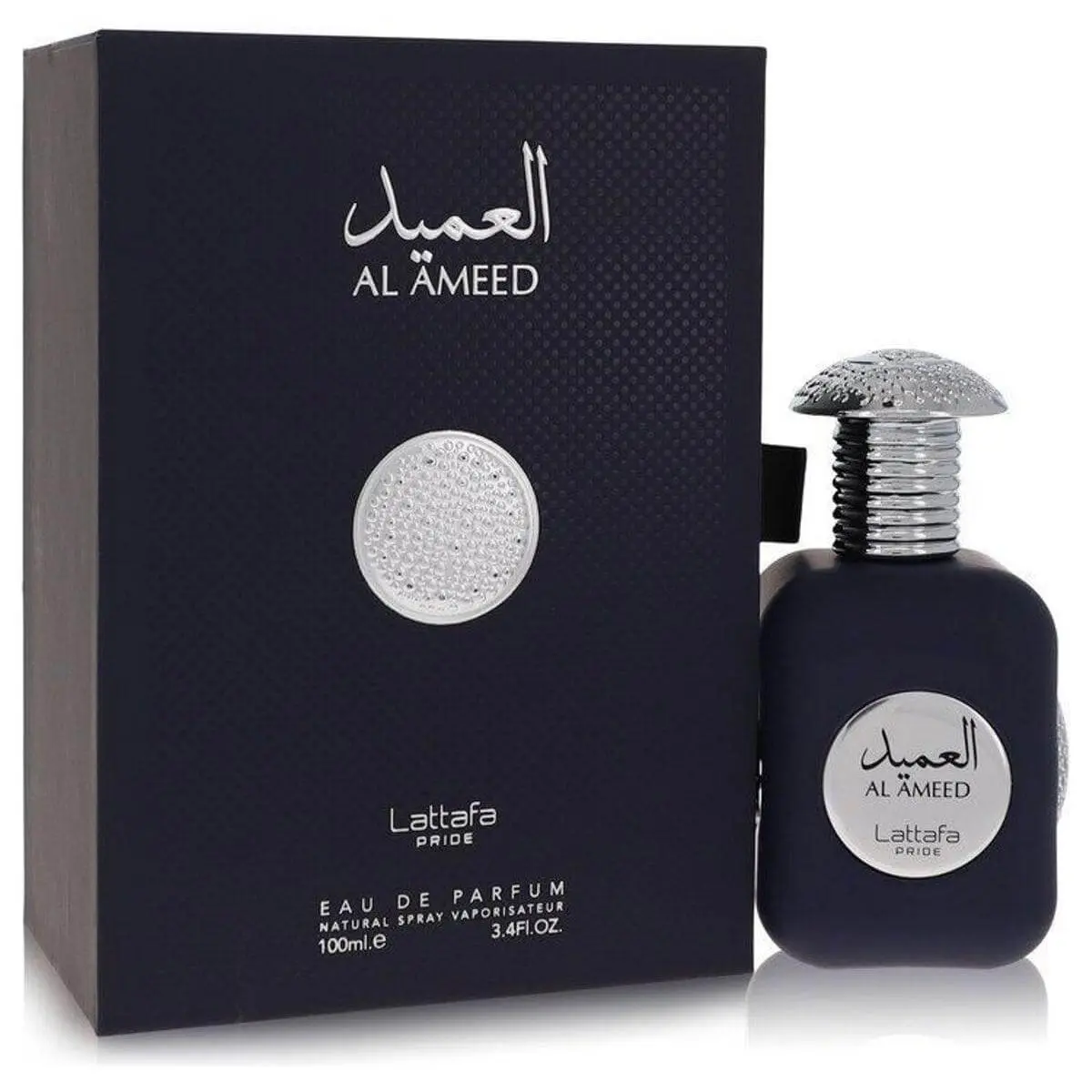 Lattafa Pride Al Ameed Eau de Parfum for Men, Men's Cologne with Mandarin Orange, Clary Sage, and Leather Notes, 3.4 oz, Aromatic Spicy, Men's Stuff